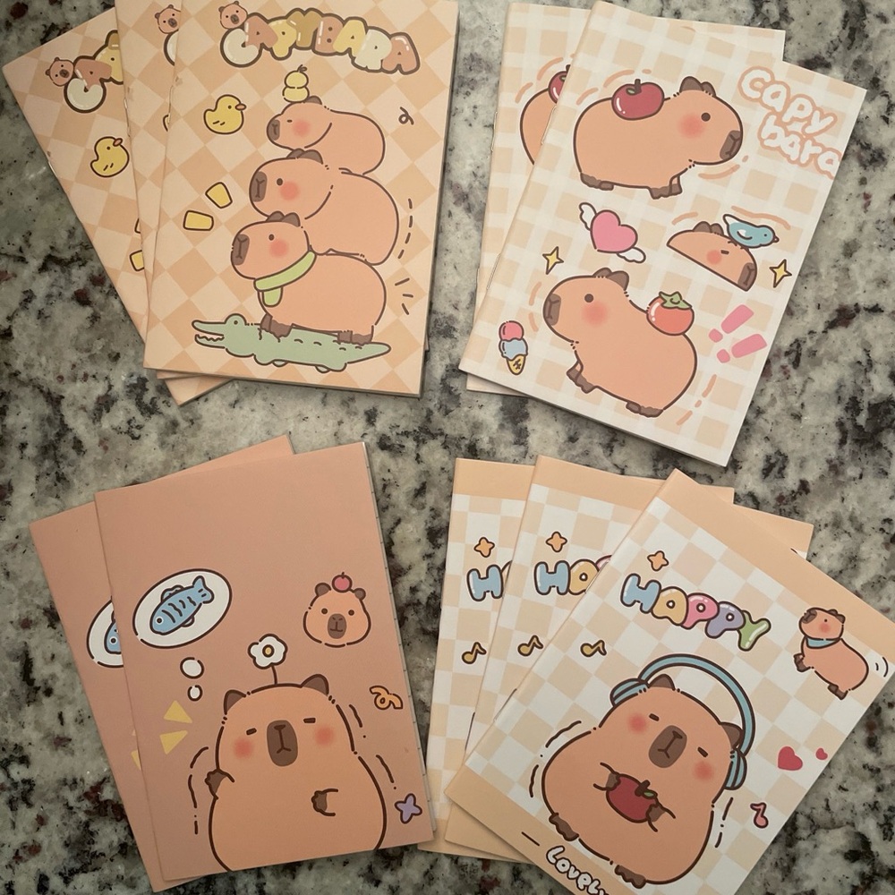 Capybara Mini-Notepad 10-pack